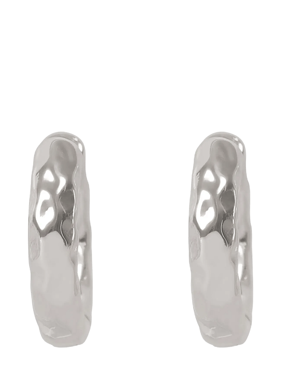 SNÖ of Sweden - Union chunky hammered ear 20mm plain s - Onesize - creoler & hoops - plain s - 2