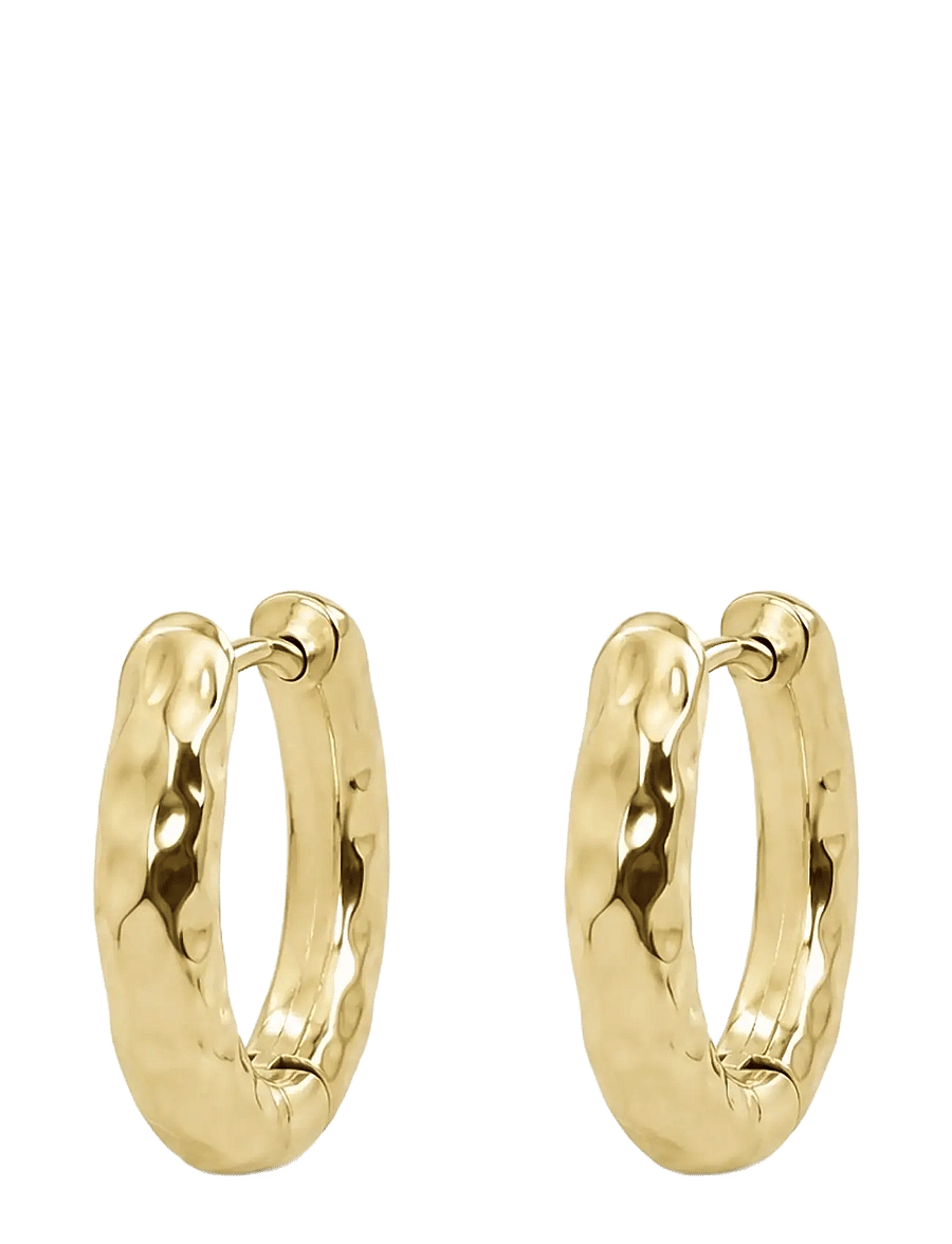 SNÖ of Sweden - Union chunky hammered ear 20mm plain g - Onesize - plain g - 1