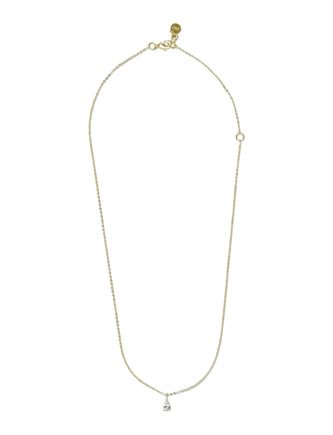 SNÖ of Sweden Trinity drop neck 40-45 g/clear - Onesize - Halsketten - G/CLEAR / gold