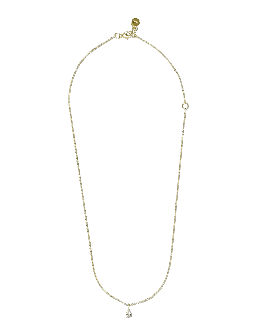 SNÖ of Sweden - Trinity drop neck 40-45 g/clear - Onesize - ketten mit anhänger - g/clear - 1