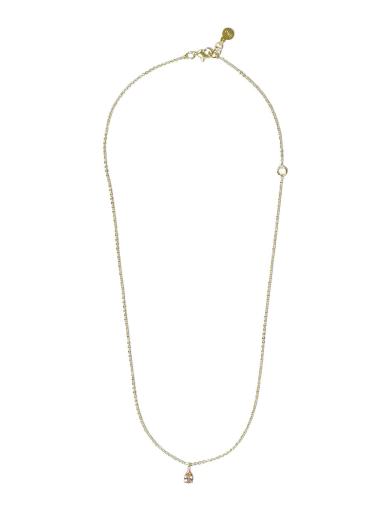 SNÖ of Sweden Trinity drop neck 40-45 g/champagne - Onesize - Halsketten - G/CHAMPAGNE / gold