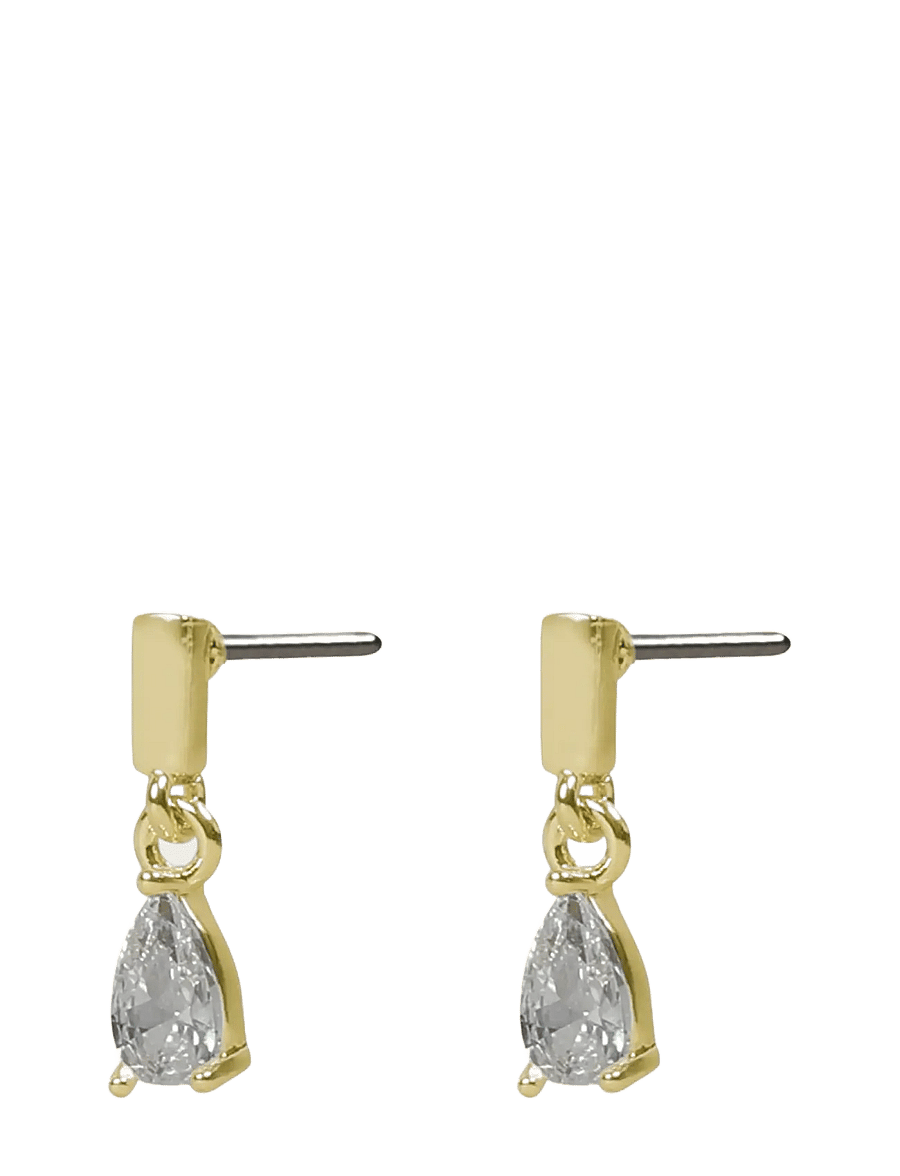 SNÖ of Sweden - Trinity drop pin ear g/clear - Onesize - ohrhänger - g/clear - 1