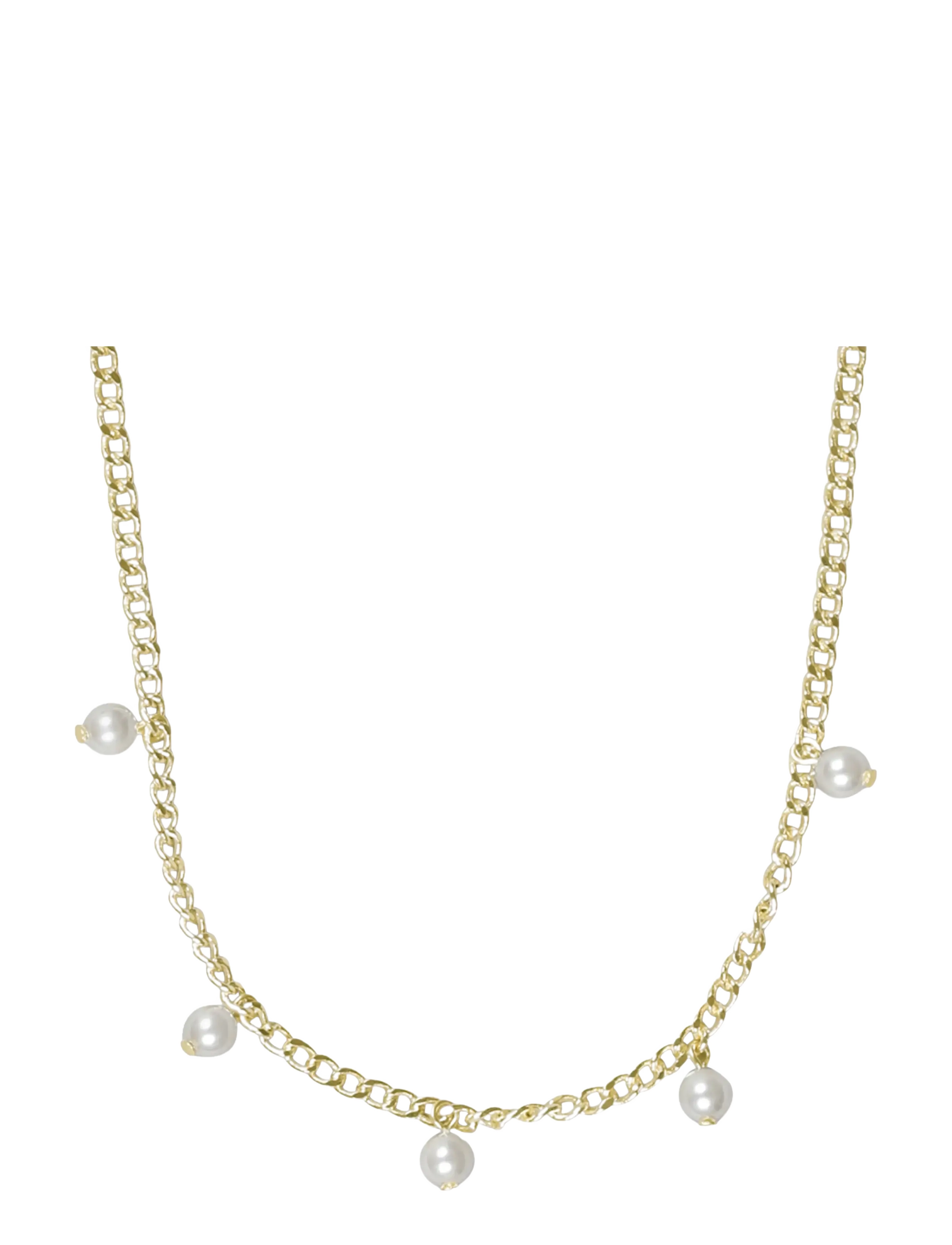 SNÖ of Sweden - Largo pearl charm neck 2 40-45 g/white - Onesize - g/white - 2