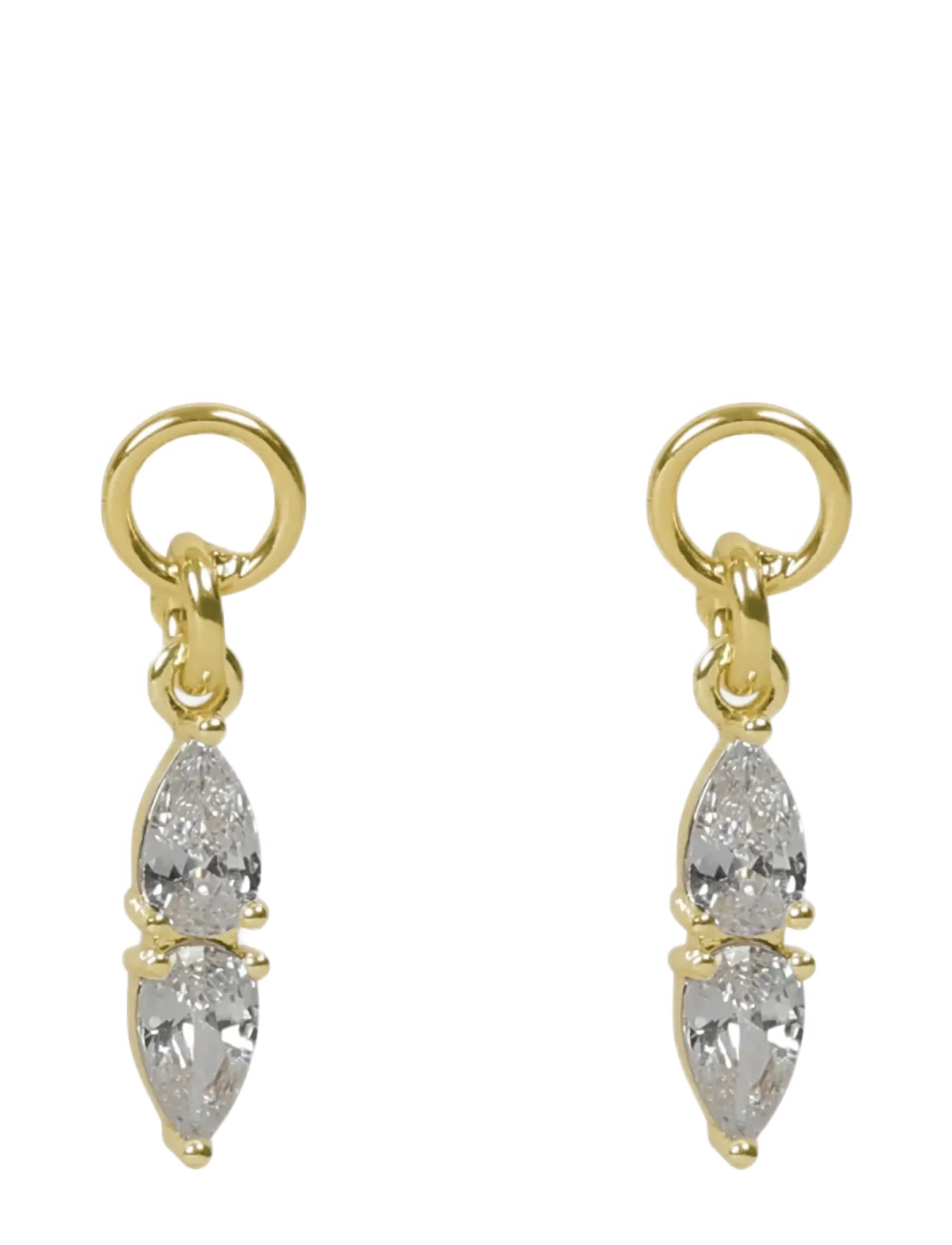 SNÖ of Sweden Largo crystal pin ear g/clear - Onesize - Smykker - G/CLEAR / gold