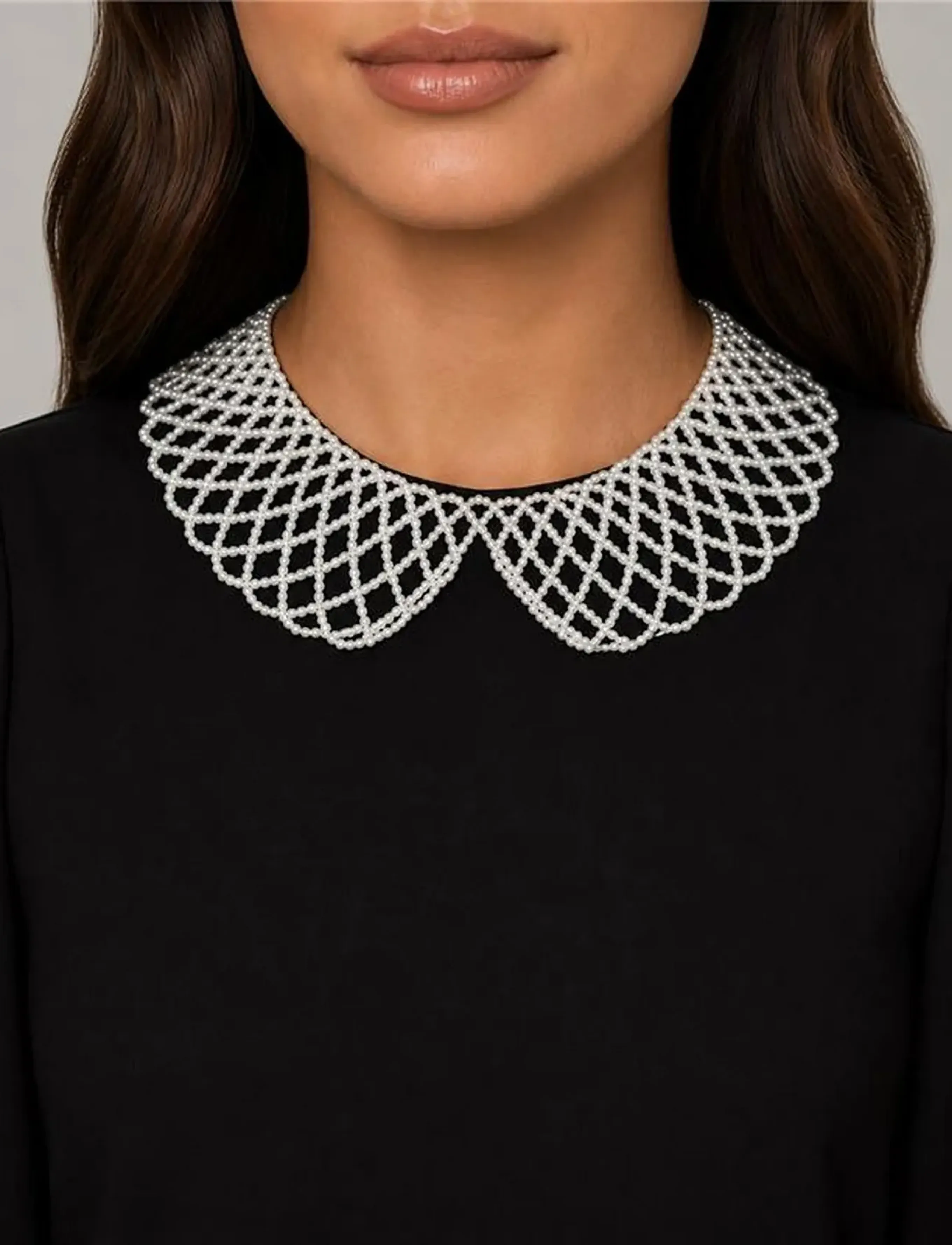 SNÖ of Sweden - Lacy collar neck 40-45 g/white - Onesize - choker - g/white - 0