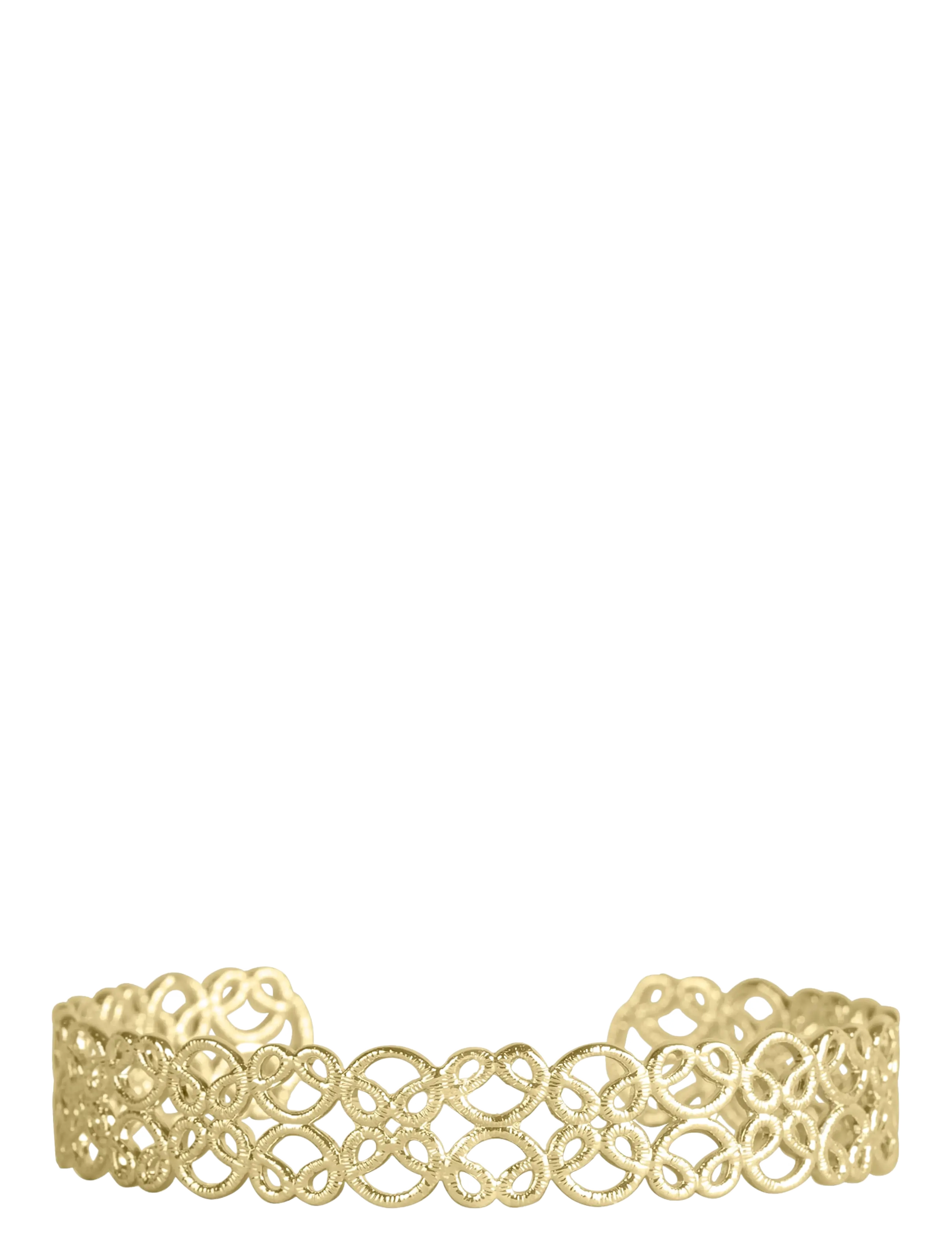 SNÖ of Sweden Lacy bangle plain g - Onesize - SNÖ of Sweden - PLAIN G / gold