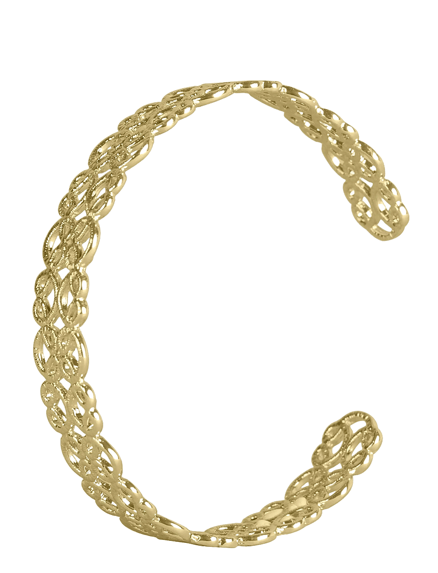 SNÖ of Sweden - Lacy bangle plain g - Onesize - armringe - plain g - 2