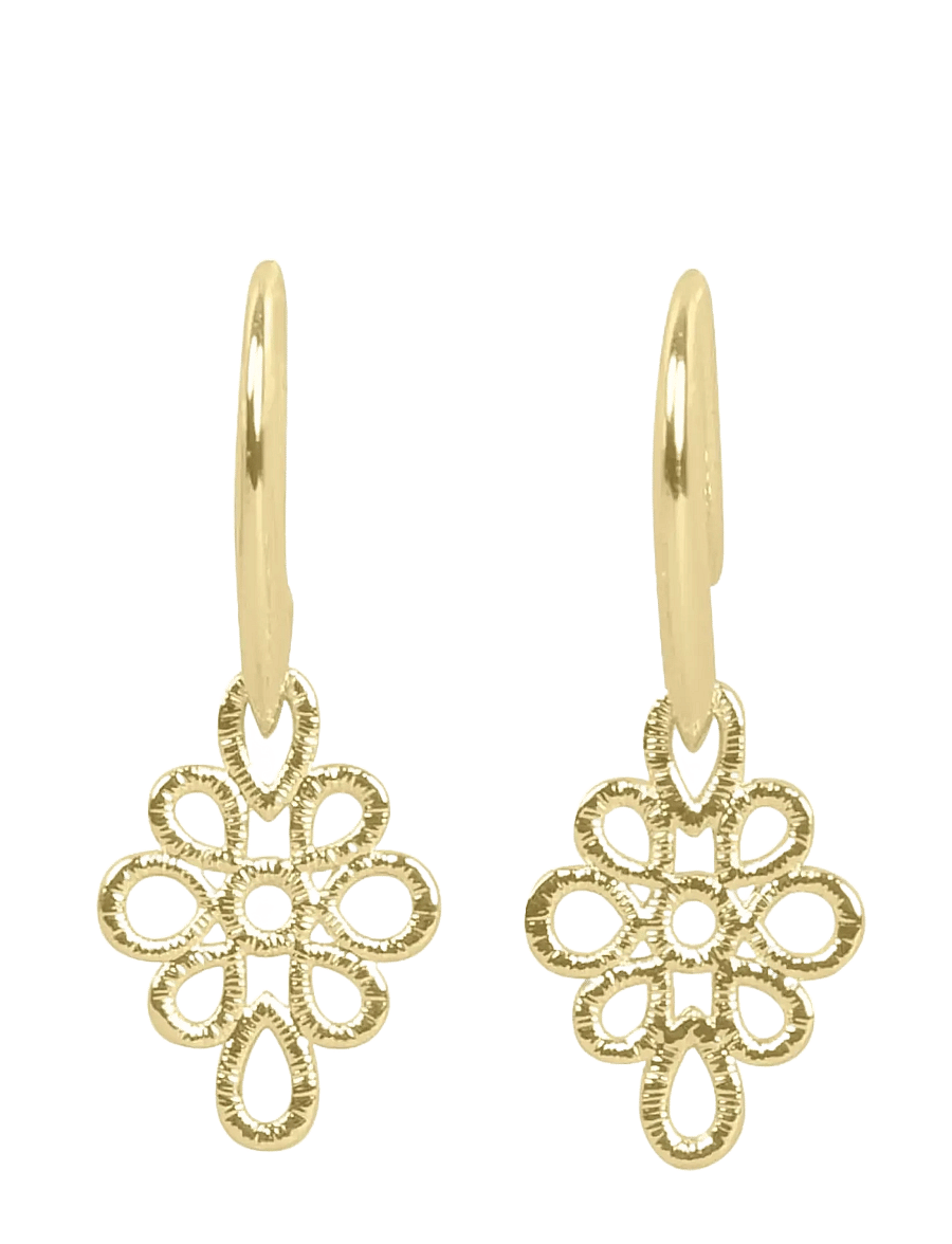 SNÖ of Sweden - Lacy long ear plain g - Onesize - Øreringe med vedhæng - plain g - 1