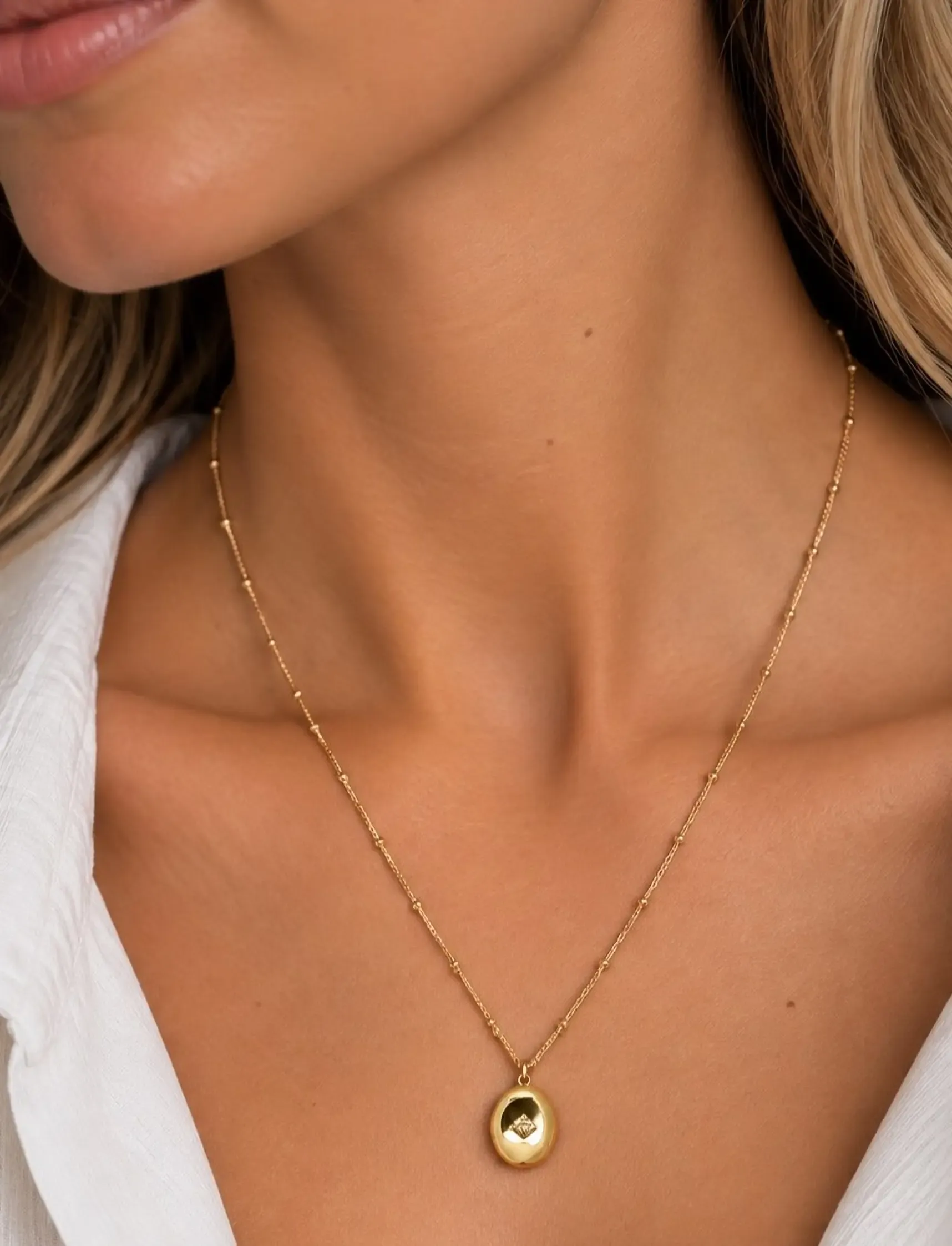 SNÖ of Sweden - Nova pendant neck 45-50 g/clear - Onesize - ketten mit anhänger - g/clear - 0