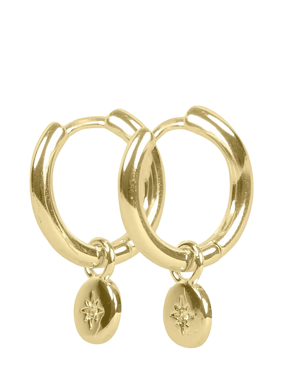 SNÖ of Sweden - Nova pendant ring ear g/clear - Onesize - Øreringe med vedhæng - g/clear - 2