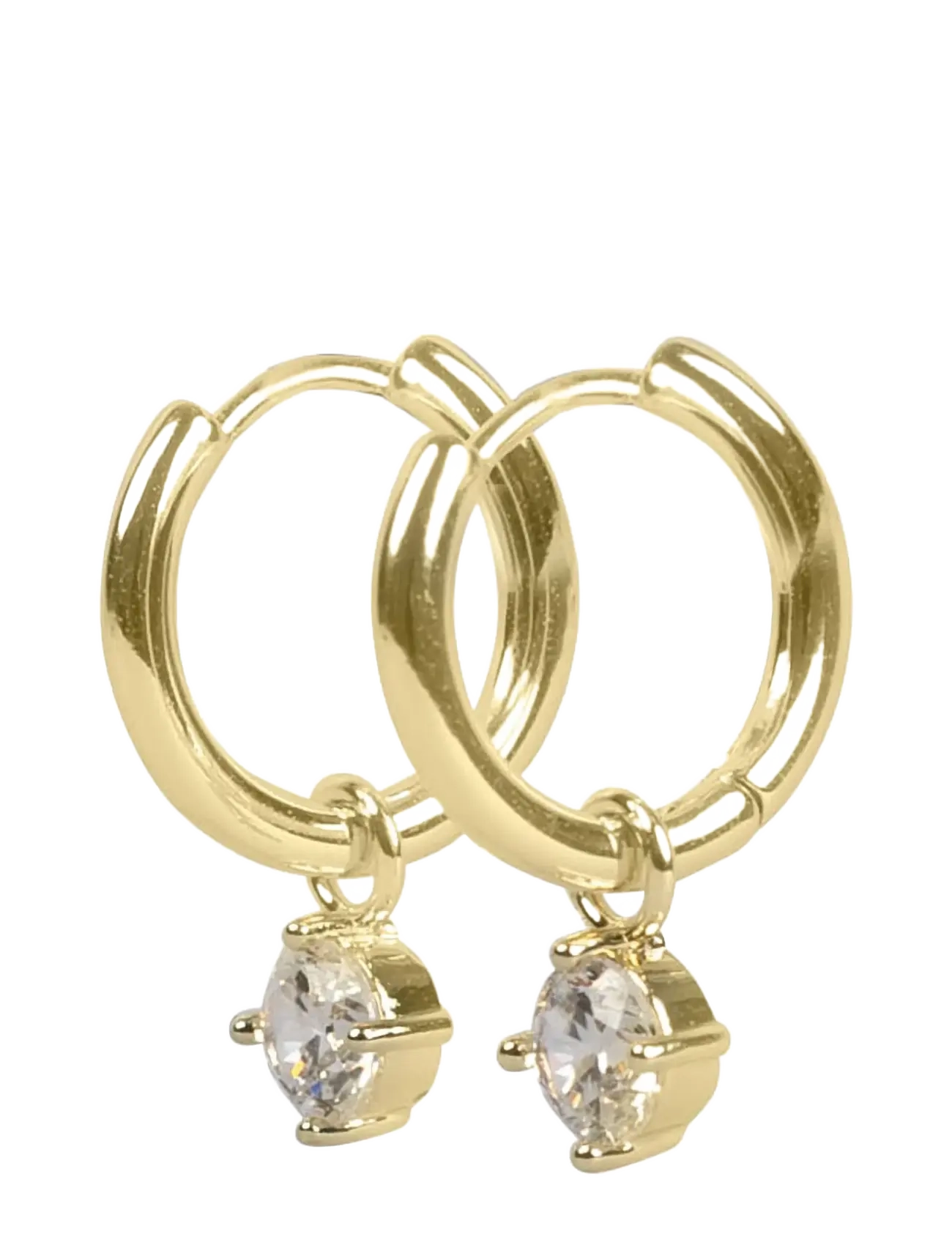 SNÖ of Sweden - Nova crystal pendant ring ear g/clear - Onesize - Øreringe med vedhæng - g/clear - 2