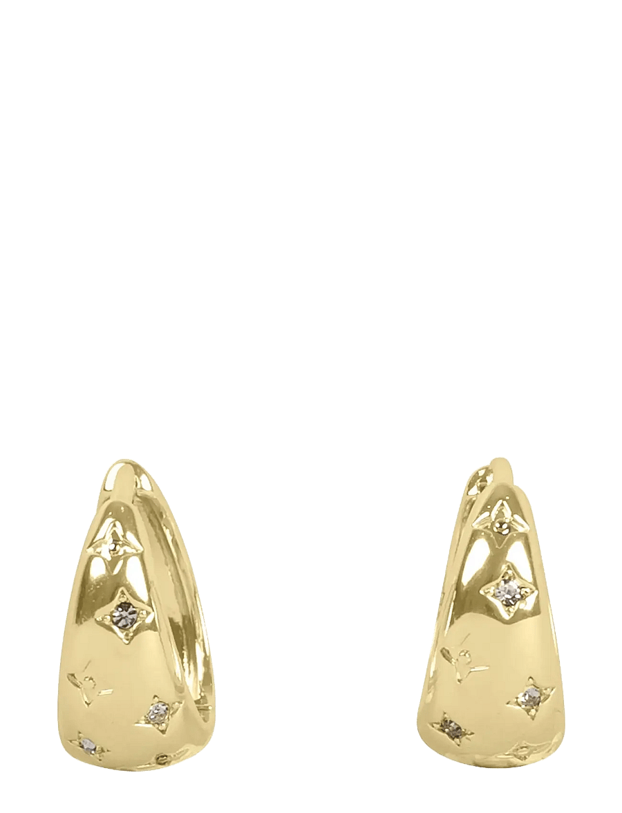 SNÖ of Sweden - Nova honey ear g/clear - Onesize - creoler & hoops - g/clear - 1