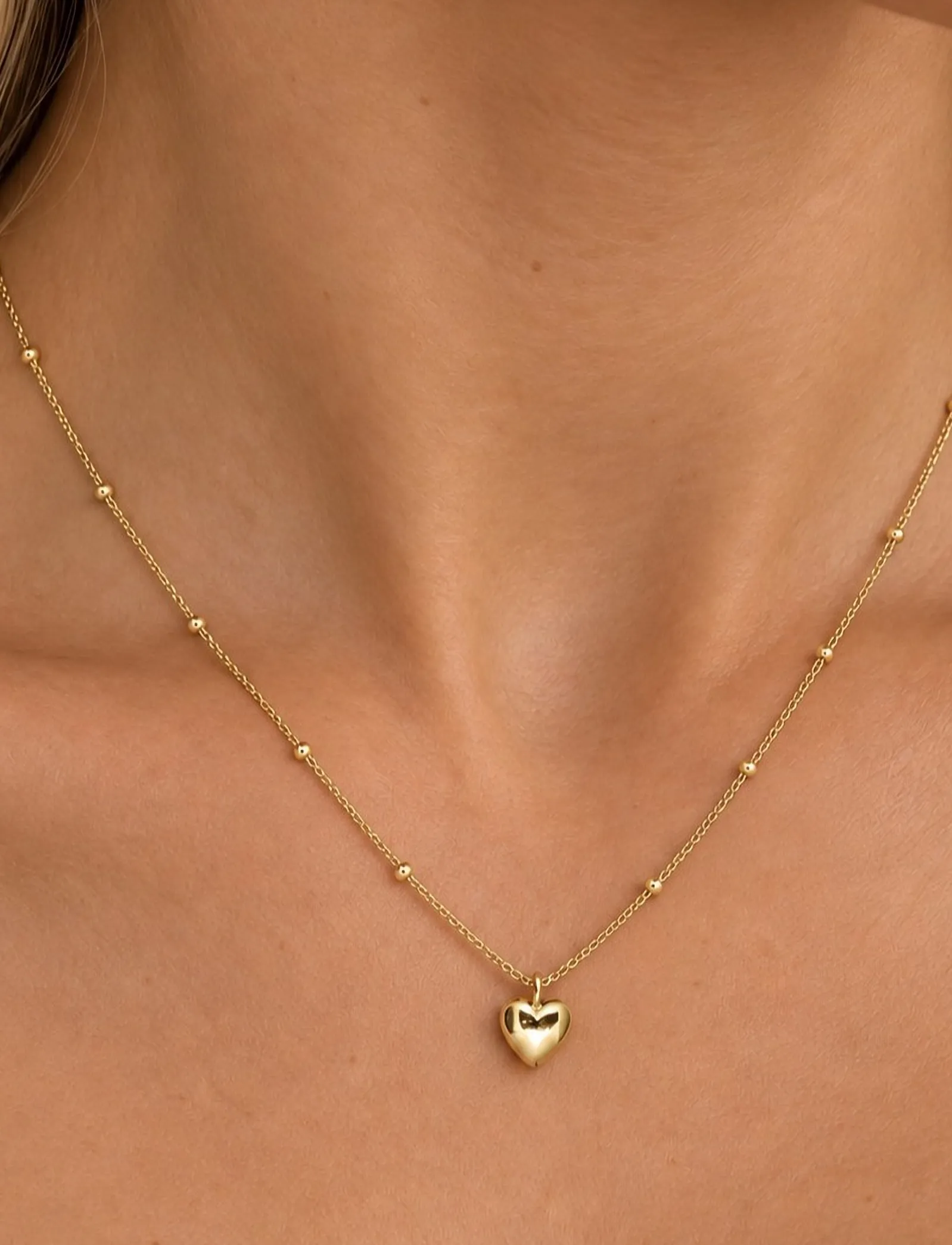 SNÖ of Sweden - Sky heart neck 40-45 plain g - Onesize - ketten mit anhänger - plain g - 0