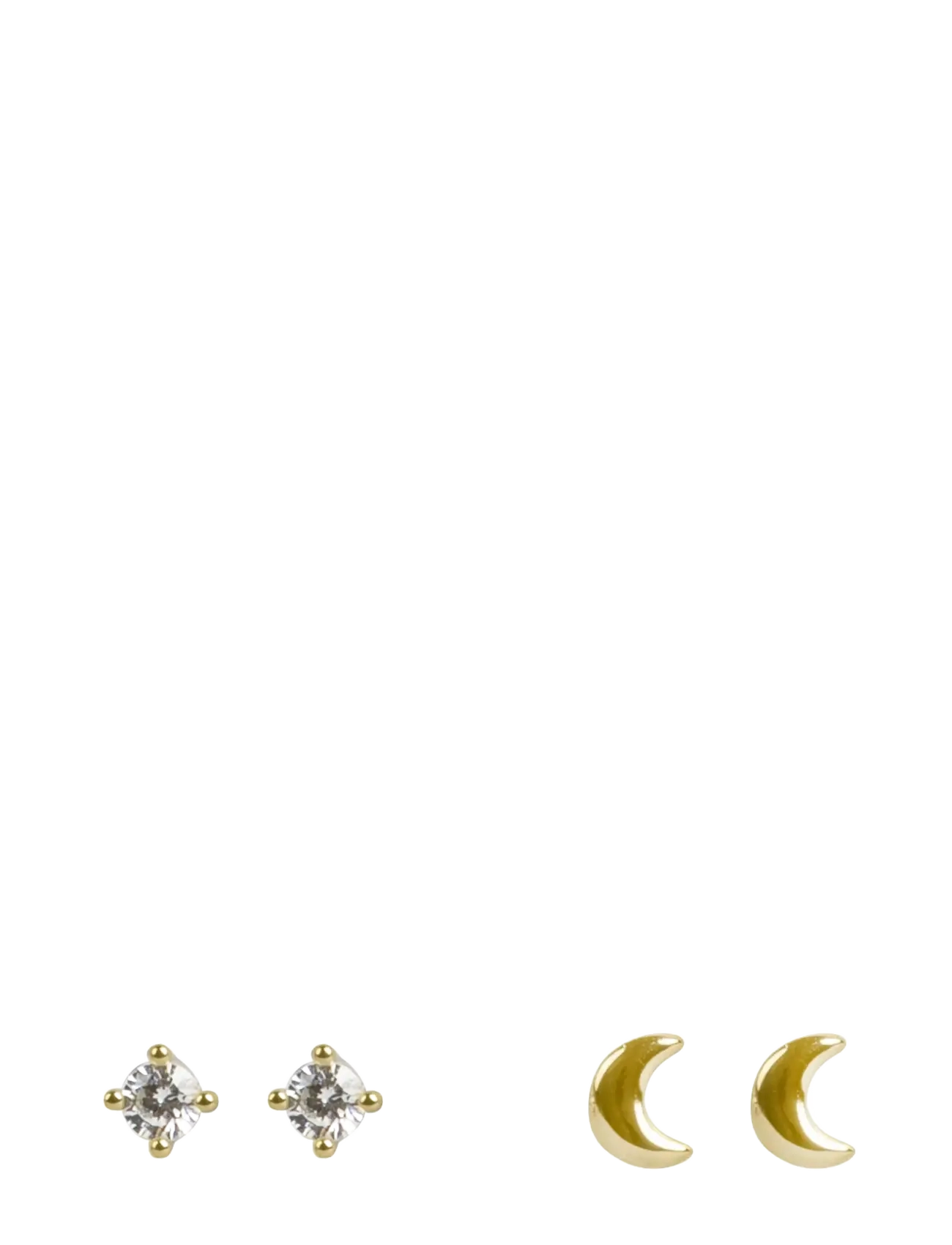 SNÖ of Sweden Sky moon ear set g/clear - Onesize - SNÖ of Sweden - G/CLEAR / gold