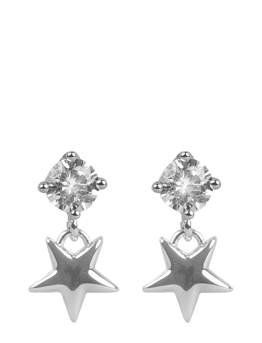 SNÖ of Sweden - Sky star crystal ear s/clear - Onesize - Øreringe med vedhæng - s/clear - 1