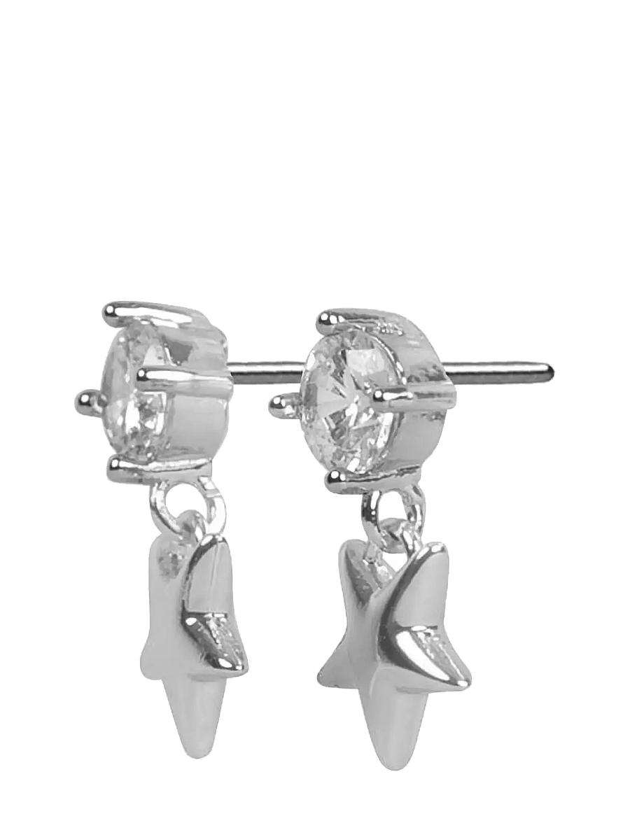 SNÖ of Sweden - Sky star crystal ear s/clear - Onesize - Øreringe med vedhæng - s/clear - 2