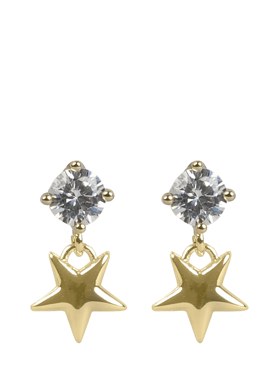 SNÖ of Sweden - Sky star crystal ear g/clear - Onesize - Øreringe med vedhæng - g/clear - 1