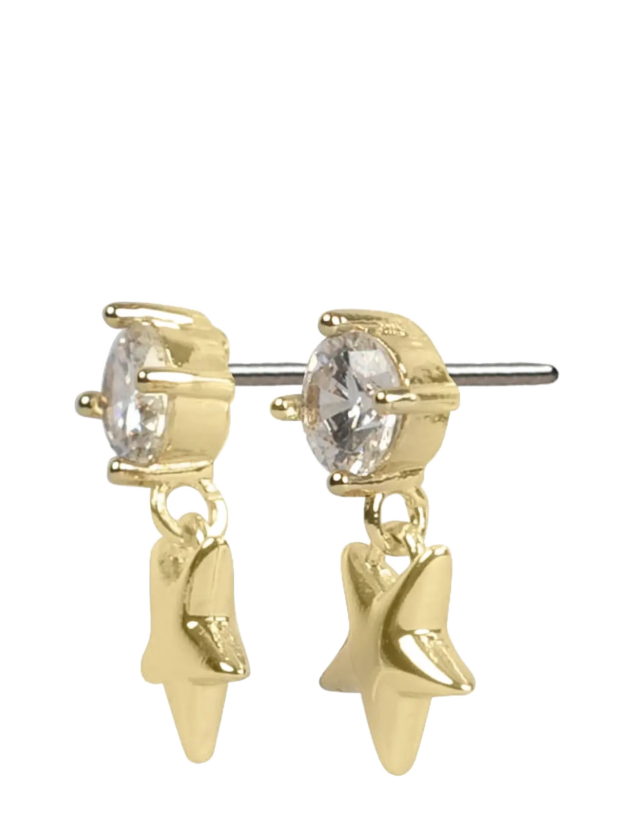 SNÖ of Sweden - Sky star crystal ear g/clear - Onesize - Øreringe med vedhæng - g/clear - 2