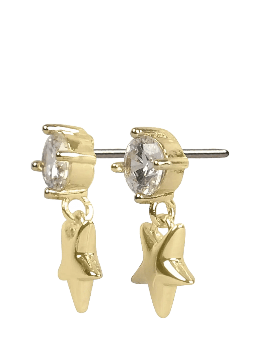 SNÖ of Sweden - Sky star crystal ear g/clear - Onesize - Øreringe med vedhæng - g/clear - 2