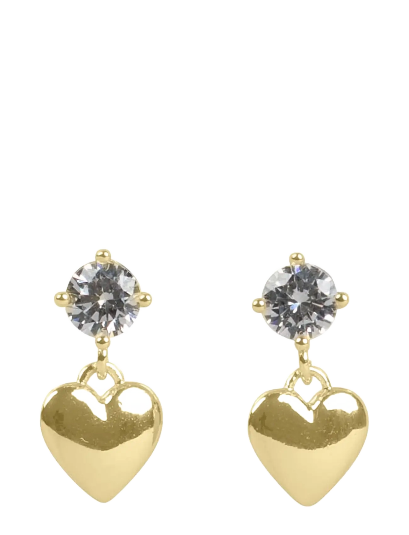 SNÖ of Sweden Sky heart crystal ear g/clear - Onesize - SNÖ of Sweden - G/CLEAR / gold