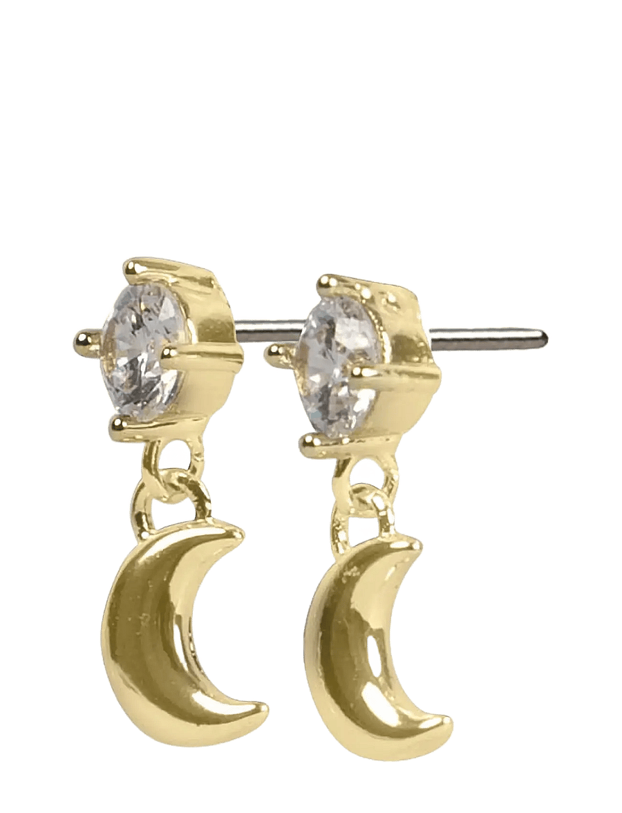 SNÖ of Sweden - Sky moon crystal ear g/clear - Onesize - Øreringe med vedhæng - g/clear - 2
