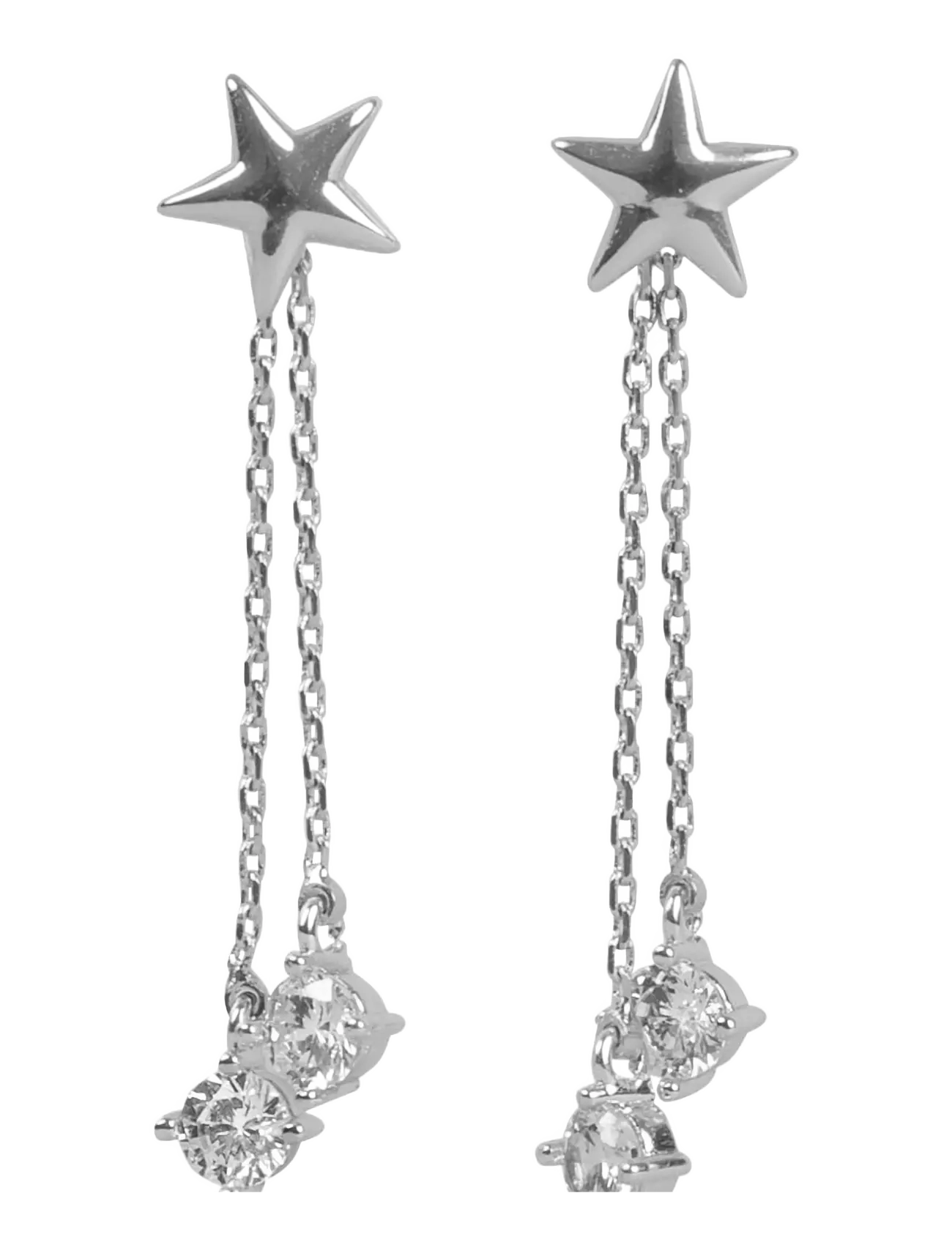 SNÖ of Sweden Sky star chain ear s/clear - Onesize - SNÖ of Sweden - S/CLEAR / silver