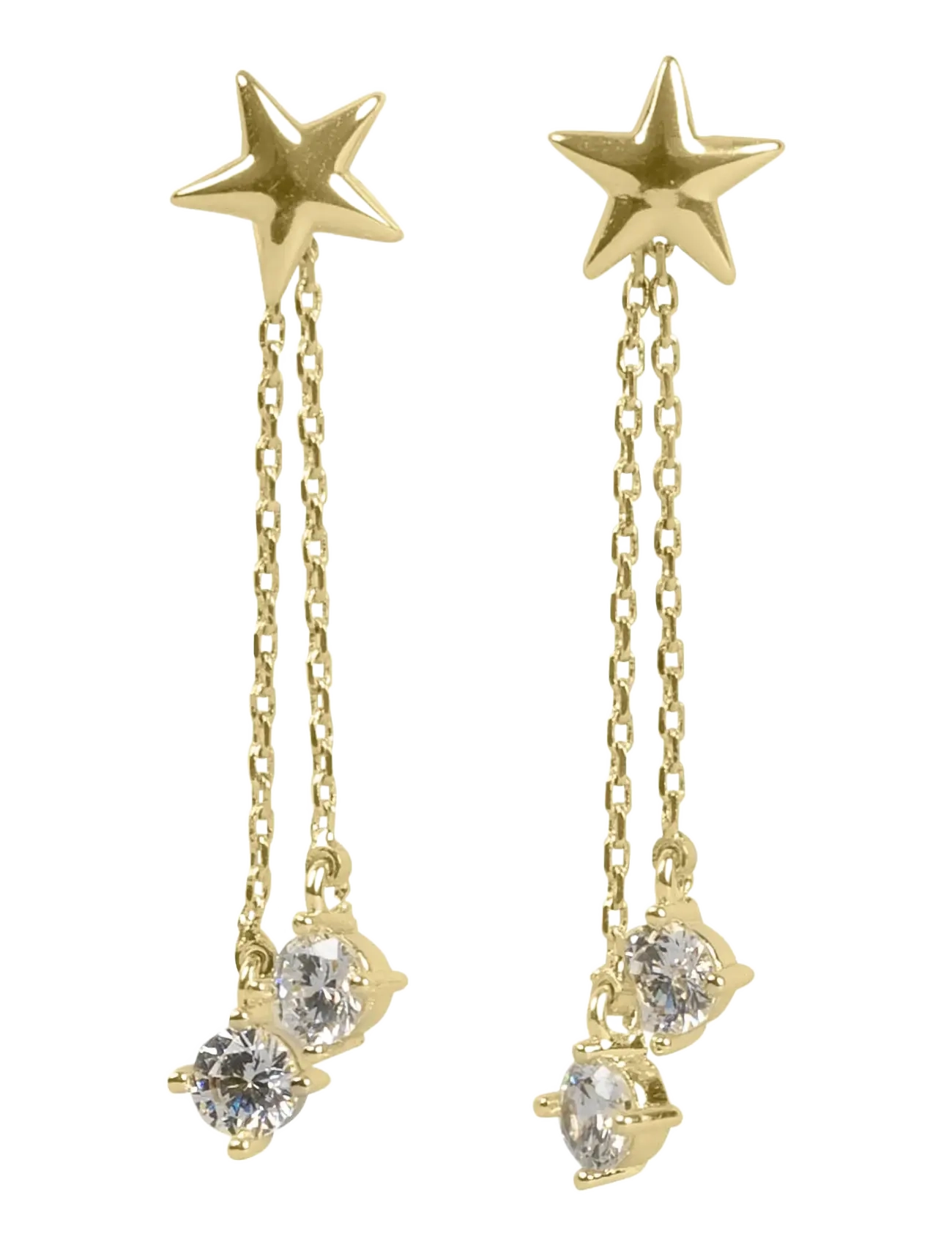 SNÖ of Sweden Sky star chain ear g/clear - Onesize - SNÖ of Sweden - G/CLEAR / gold