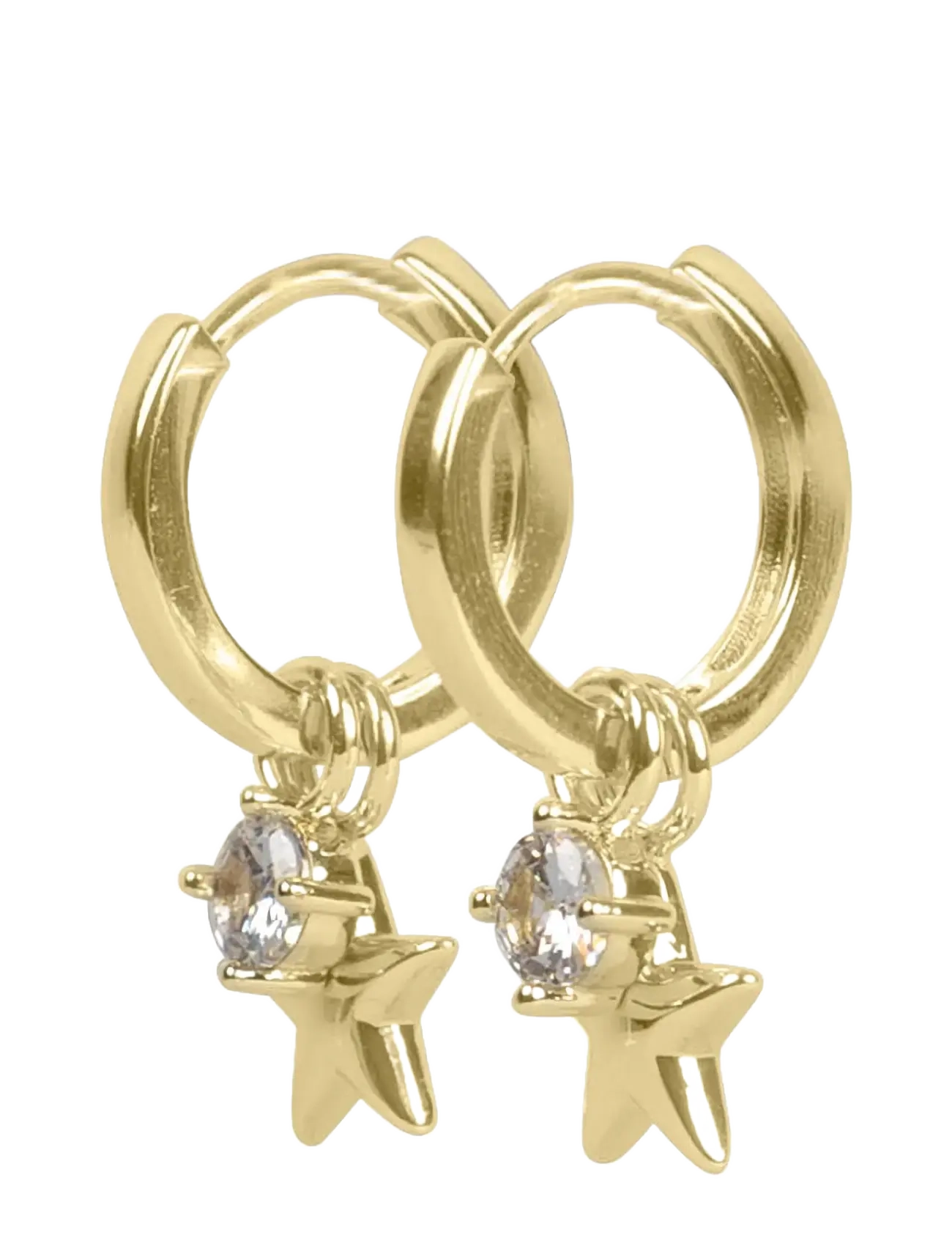 SNÖ of Sweden - Sky star pendant ring ear s/clear - Onesize - Øreringe med vedhæng - s/clear - 2