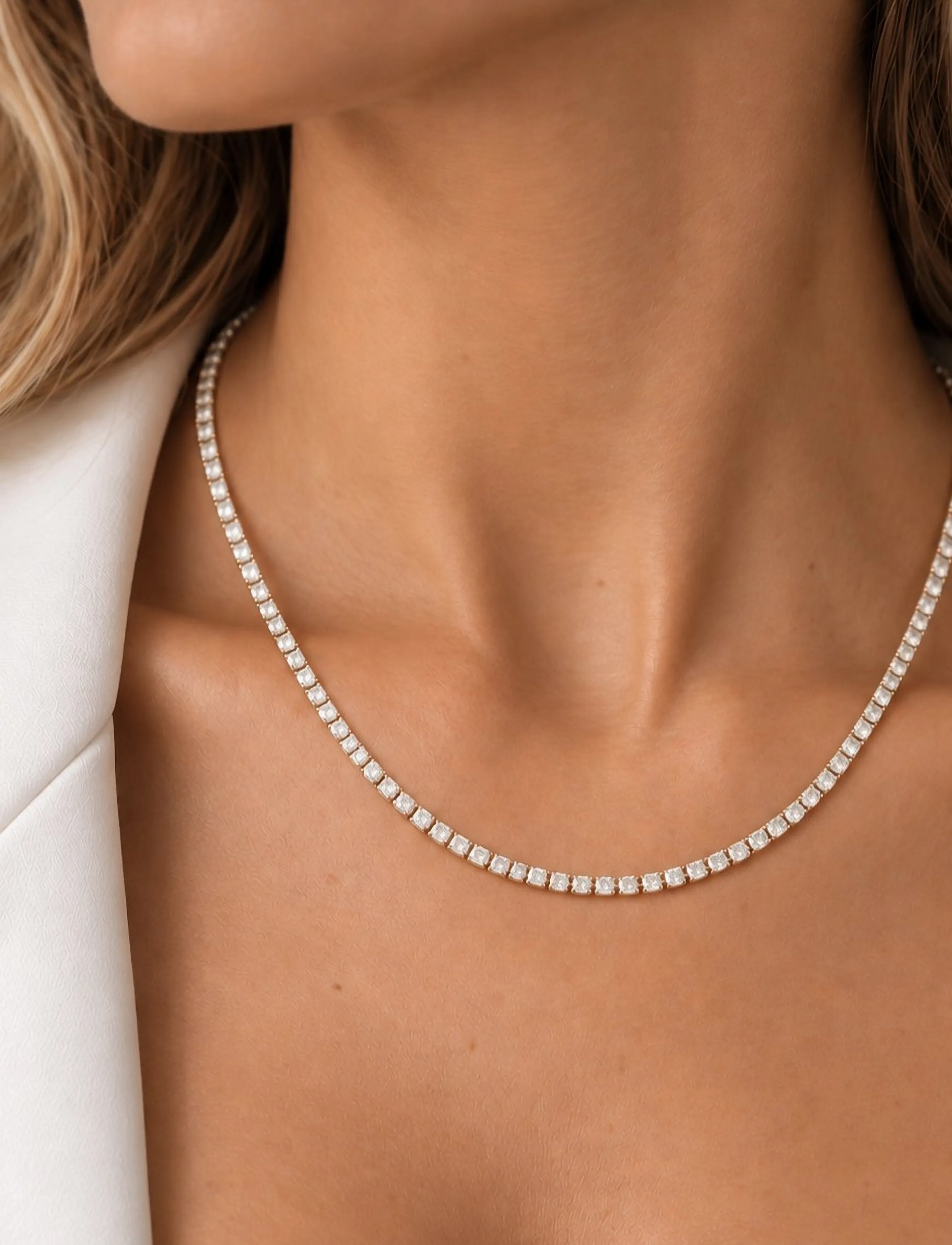 SNÖ of Sweden - Elle crystal neck 40-45 s/clear - Onesize - statement-ketten - s/clear - 0