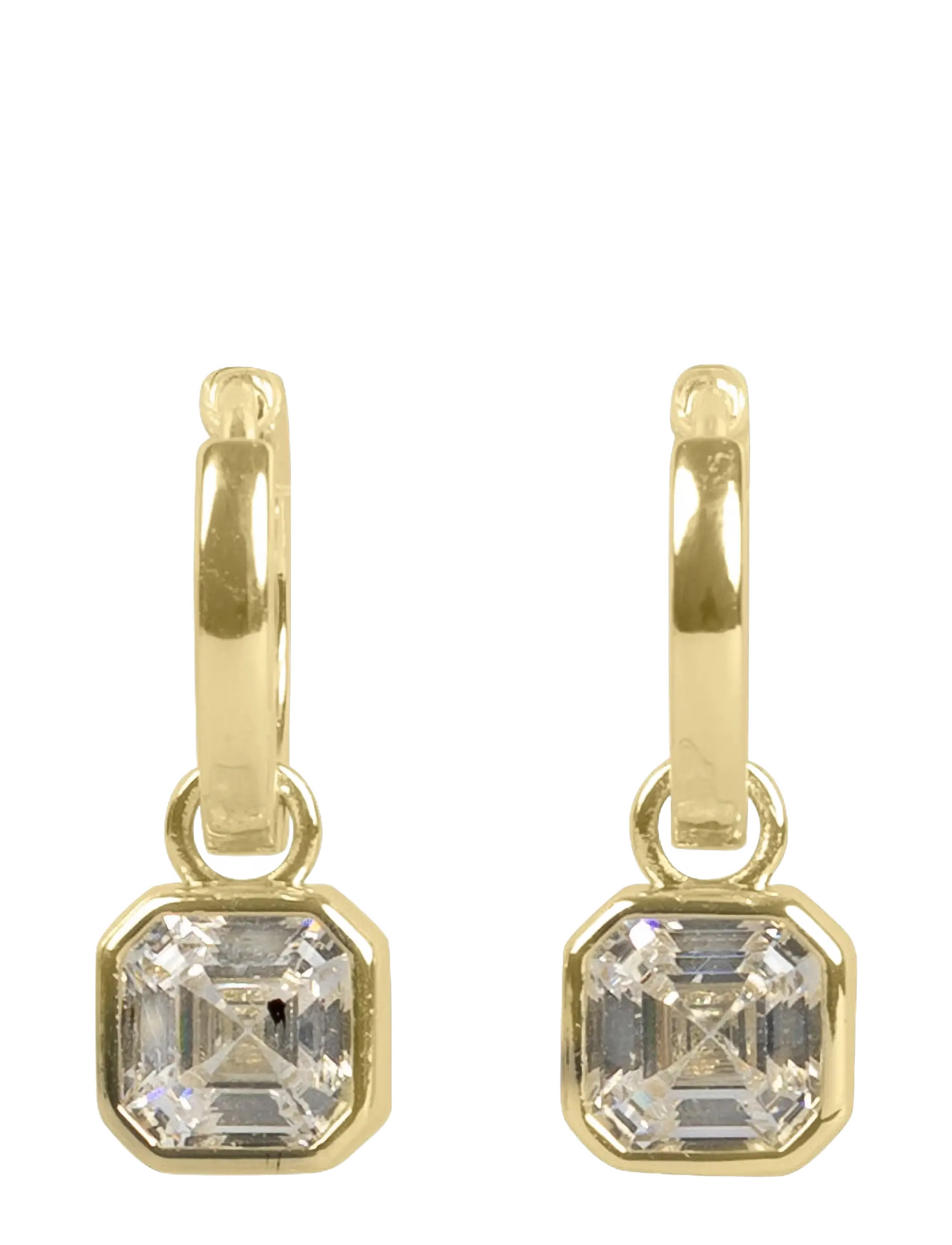 SNÖ of Sweden Elle crystal pendant ear g/clear - Onesize - SNÖ of Sweden - G/CLEAR / gold