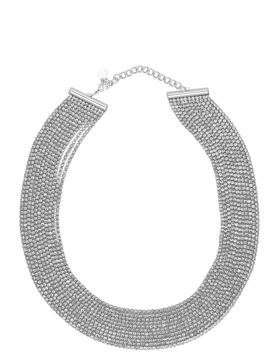 SNÖ of Sweden - Night big sparkle neck 40-45 s/clear - Onesize - statement-ketten - s/clear - 1