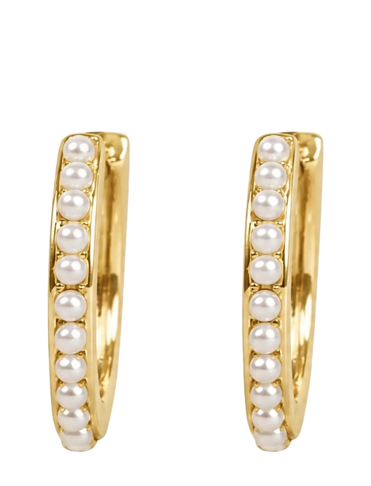 SNÖ of Sweden - Night small pearl ring ear g/white - Onesize - perleøreringe - g/white - 2