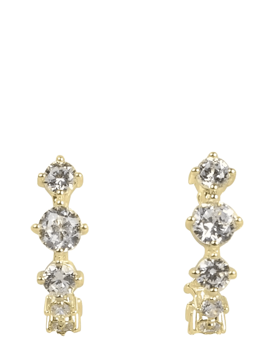 SNÖ of Sweden - Night crystal ear g/clear - Onesize - Øreringe med vedhæng - g/clear - 1