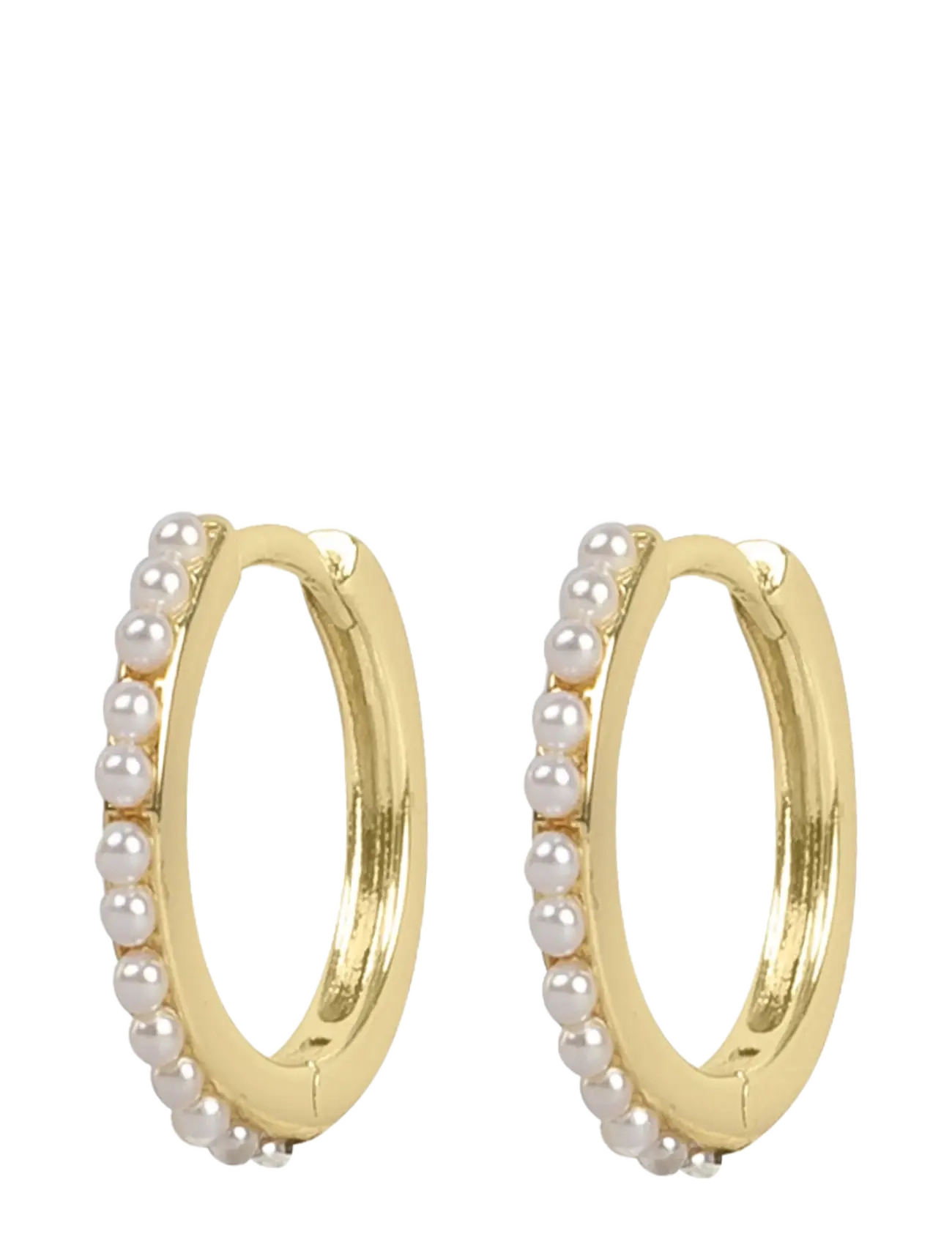 SNÖ of Sweden - Night pearl ring ear g/white - Onesize - perleøreringe - g/white - 2