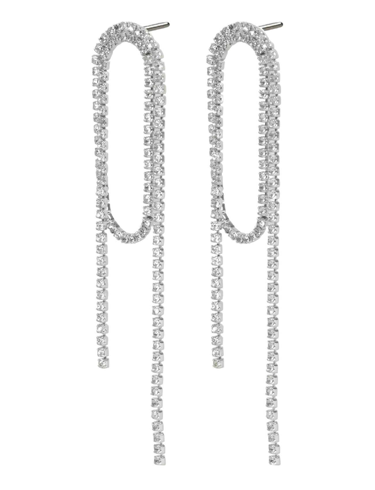 SNÖ of Sweden Night long crystal loop ear s/clear - Onesize - SNÖ of Sweden - S/CLEAR / silver