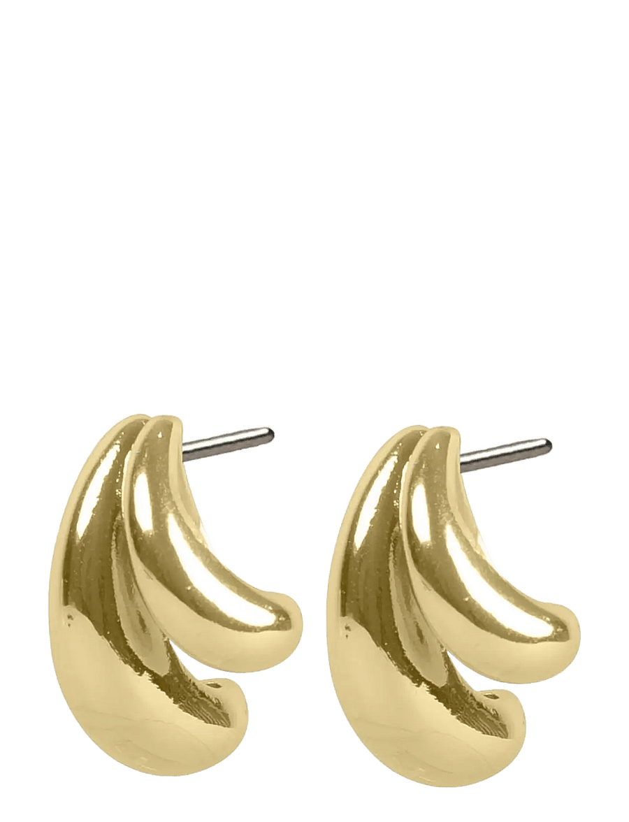 SNÖ of Sweden - Double oval ear plain g - Onesize - statement-ohrringe - plain g - 2