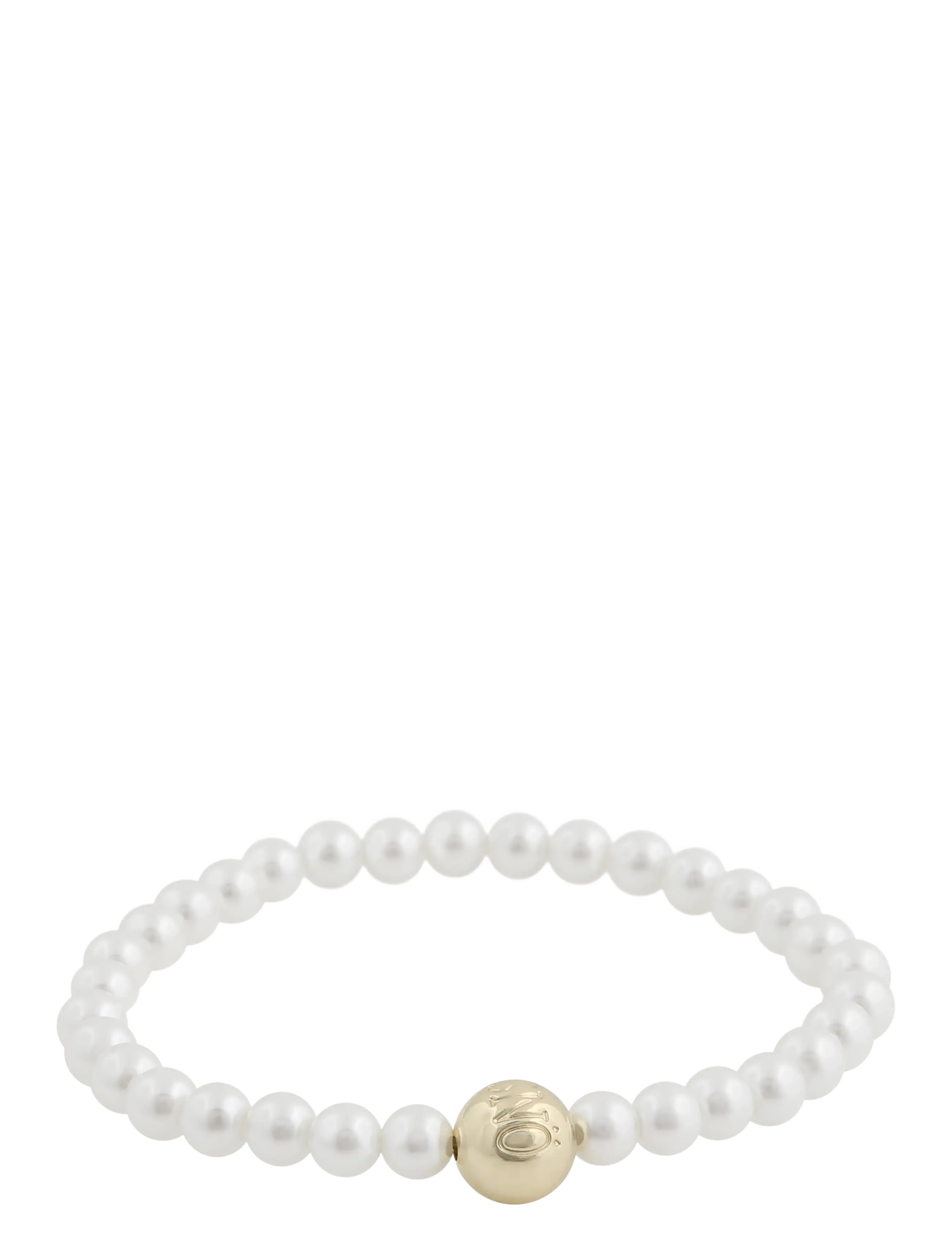 SNÖ of Sweden Sophie Elastic Brace G/White Onesize, One Size, Bracelets, Weiß - Pearl Frauen