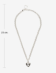 SNÖ of Sweden - Card pendant neck 42 heart plain - pendant necklaces - plain silver - 2