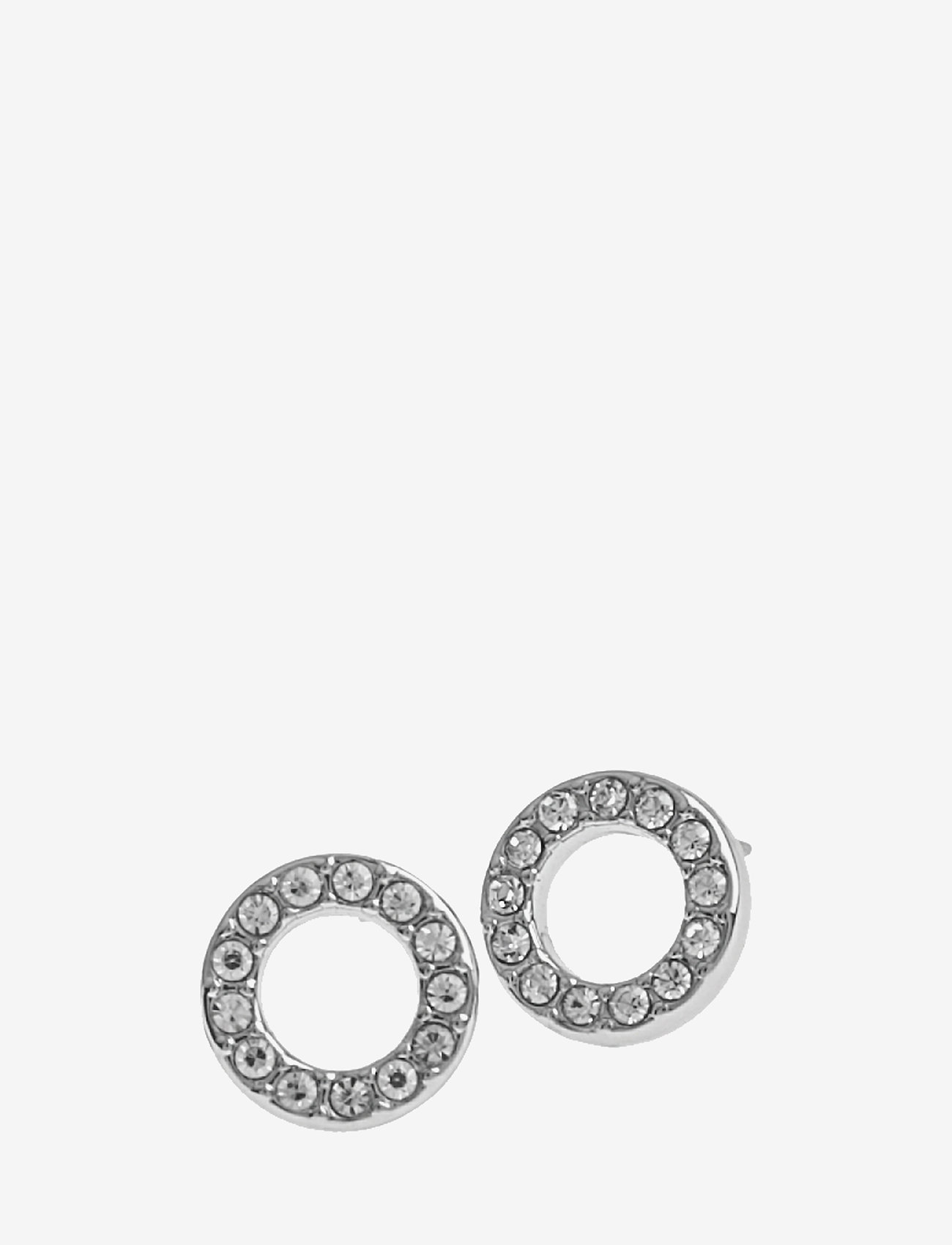 SNÖ of Sweden - Spark small coin ring ear g/clear - stud earrings - clear - 0