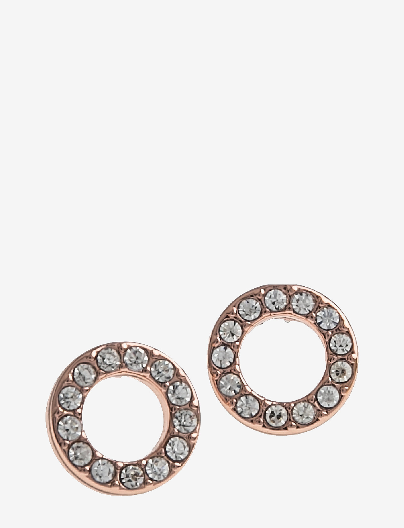 SNÖ of Sweden - Spark small coin ring ear g/clear - goujons - rosé/clear - 0