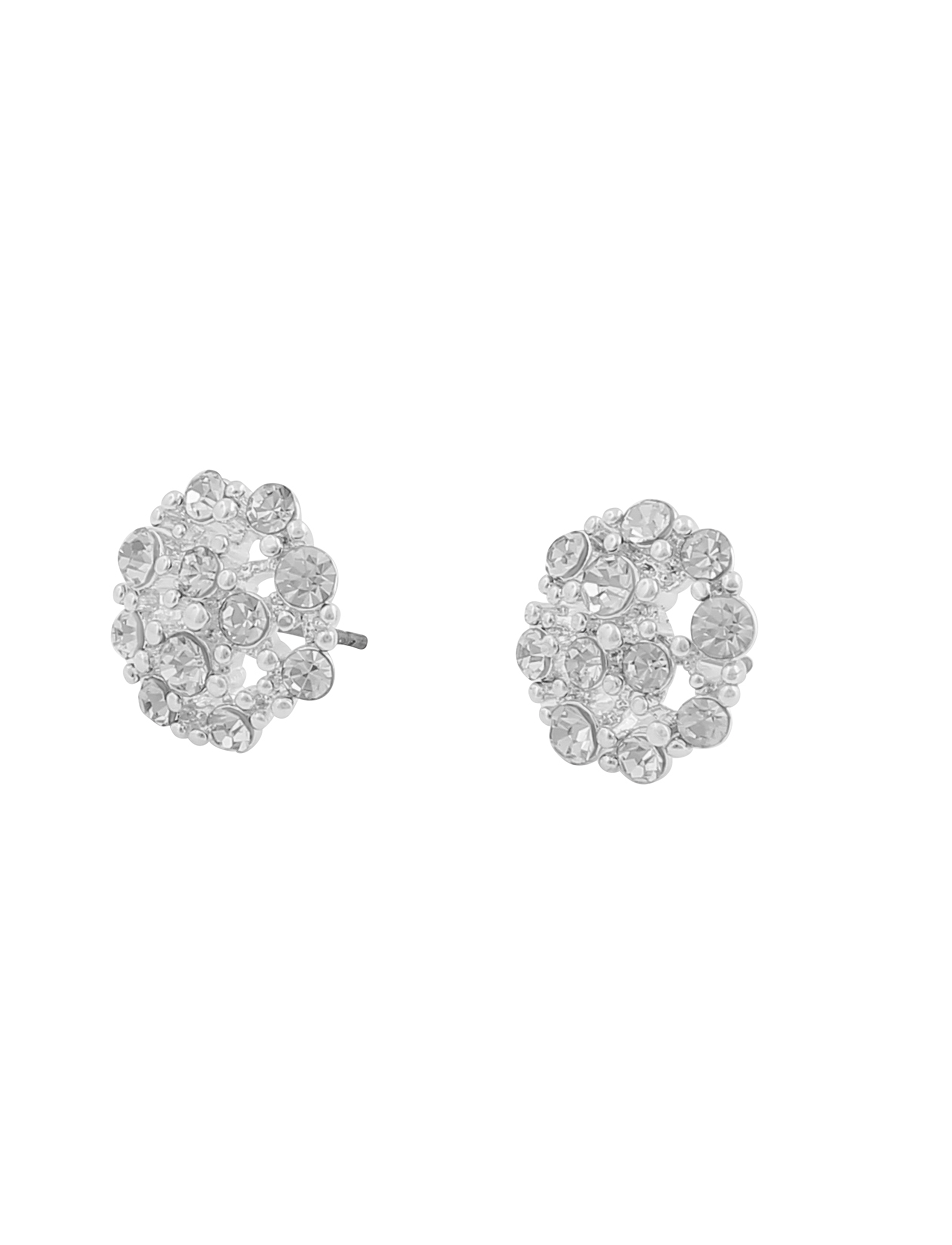 SNÖ of Sweden - Monroe small stone ear - silver/clear - 2