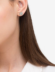 SNÖ of Sweden - Monroe small stone ear - stud oorbellen - silver/clear - 2