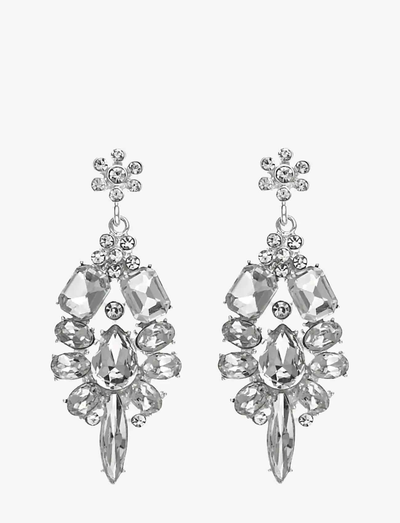 SNÖ of Sweden - Empire big pendant ear  s/clear - Onesize - ohrhänger - s/clear - 0