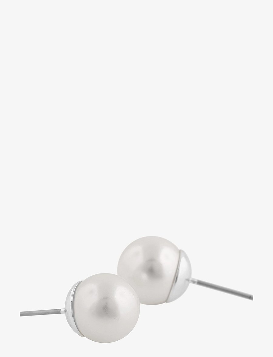 SNÖ of Sweden - Laney pearl ear 8mm s/white - Onesize - perlenohrringe - white - 3
