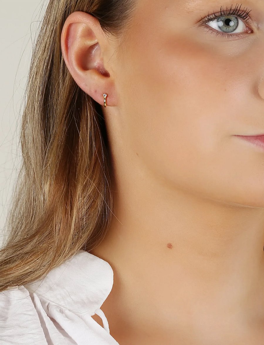 SNÖ of Sweden - Siri mini ring ear g/clear - Onesize - g/clear - 0