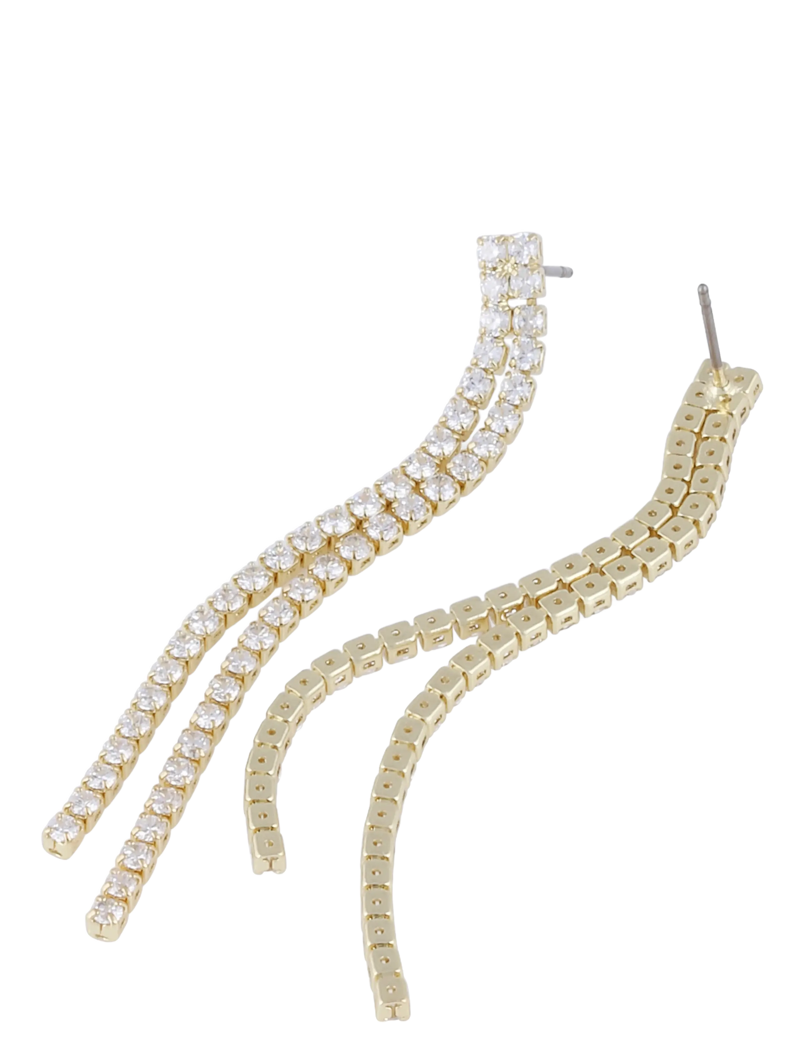 SNÖ of Sweden - Siri stone tassle ear  g/clear - Onesize - g/clear - 2