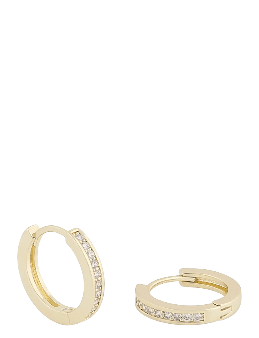 SNÖ of Sweden - Elaine small ring ear g/clear - Onesize - creoler & hoops - g/clear - 2