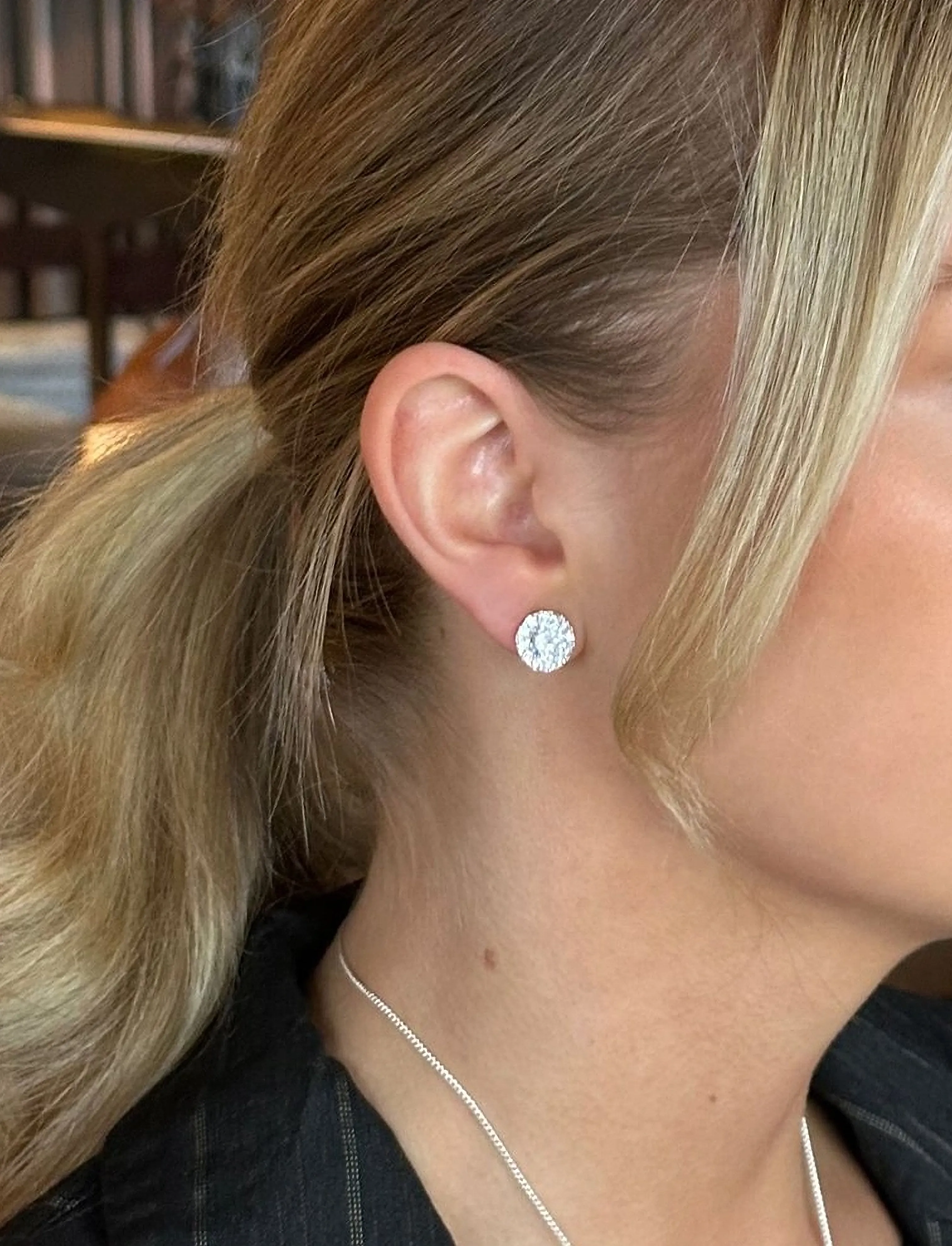 SNÖ of Sweden - Lex stone ear s/clear - stud earrings - s/clear - 0