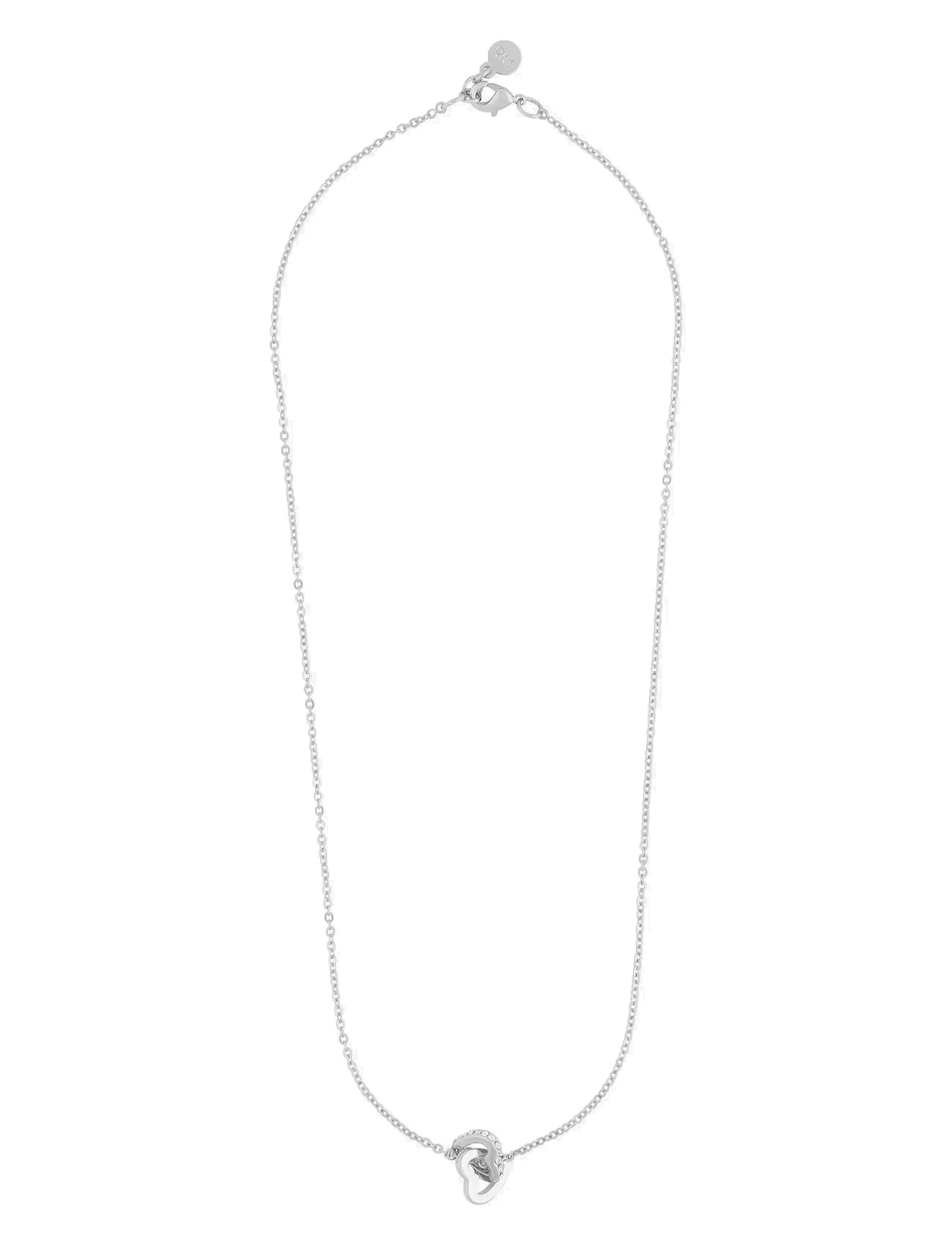 SNÖ of Sweden Connected pendant neck heart 42 s/clear - Basics - S/CLEAR / silver