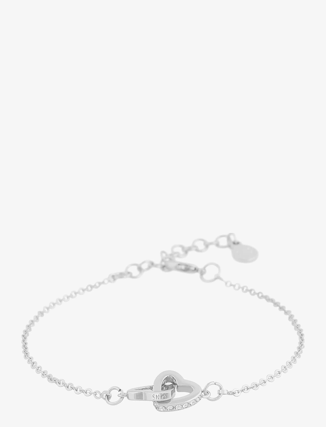 SNÖ of Sweden - Connected chain brace heart s/clear - Ķēžu rokassprādzes - s/clear - 1